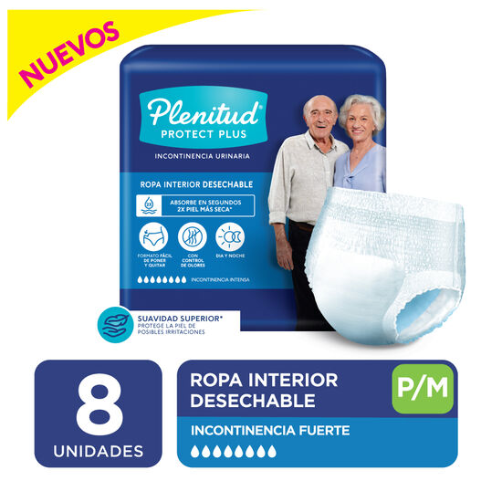 Plenitud Protect Plus Ropa Interior x 8 un
